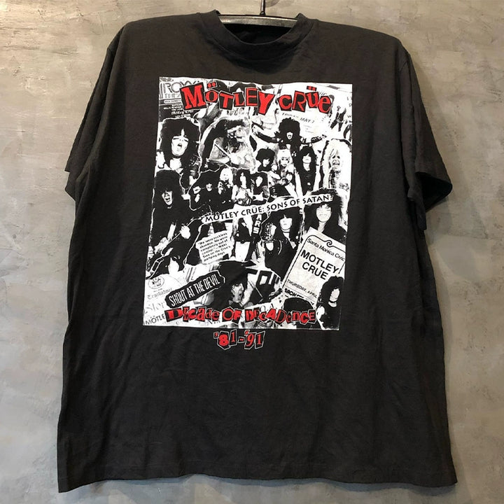 Motley Crue Clown Hip-Hop Graphic Tee