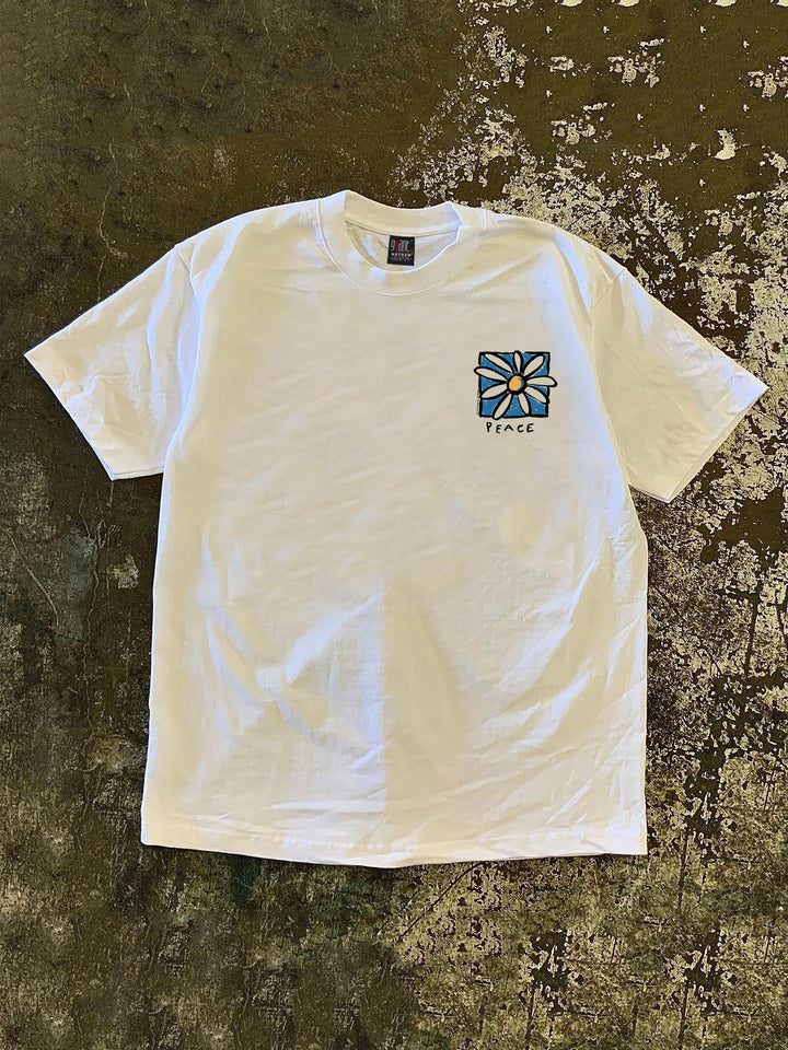 Flourish in Peace Printed Graphic Tee