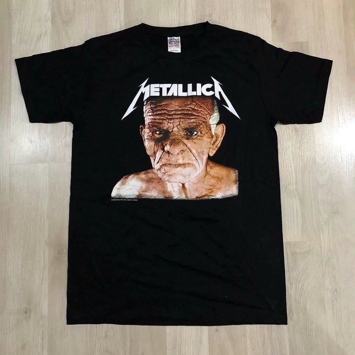 Vintage Punk-Inspired Metallica Short-Sleeved T-Shirt