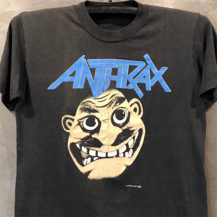 Hardcore Punk Vibe Anthrax Street Style T-Shirt