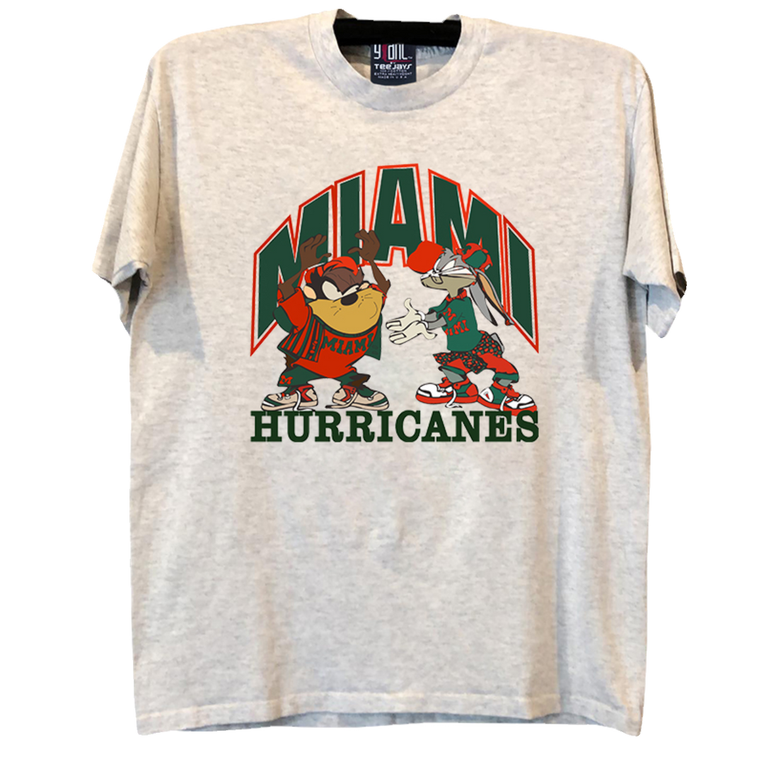 Miami Team Vintage American Hip Street Graphic Tee