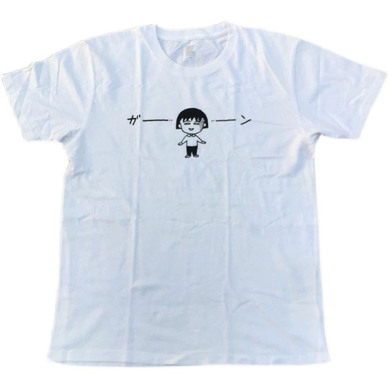 Chibi Maruko-chan Cute Graphic Crewneck T-Shirt