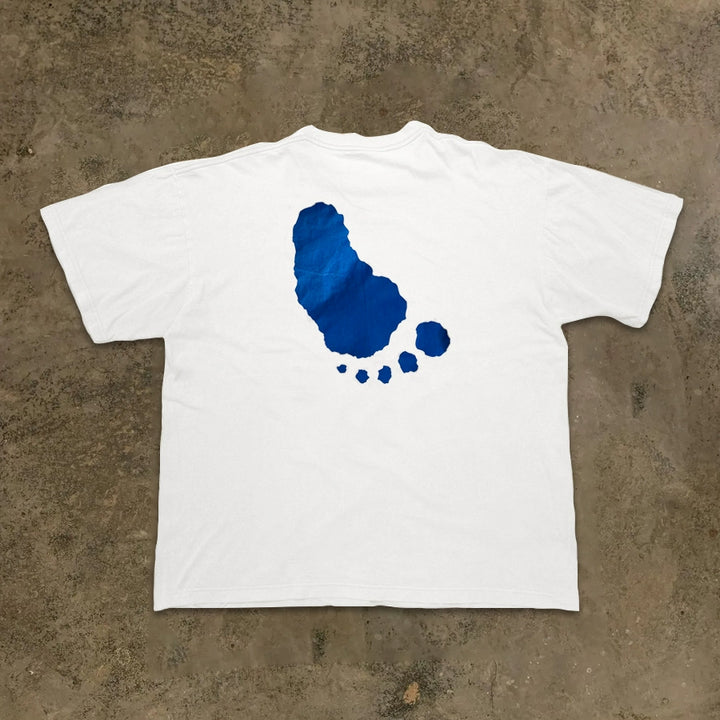 Bold Footprint Illustration T-Shirt