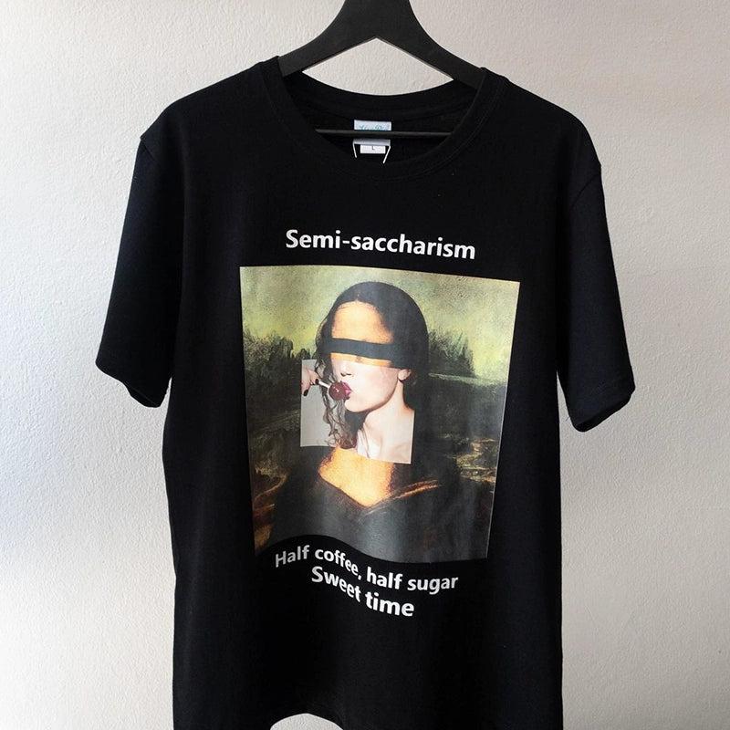 Mona Lisa Spoof Vintage T-Shirt by American Tide