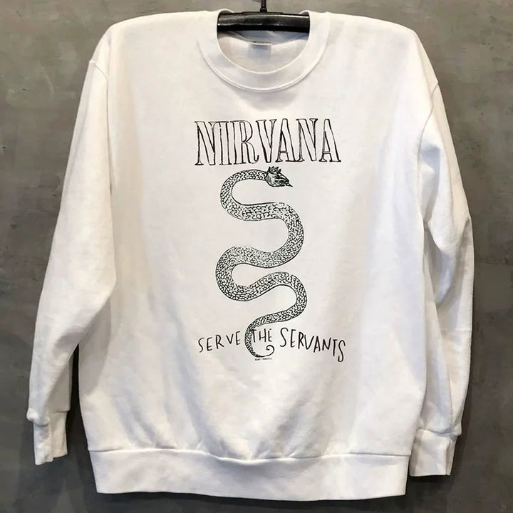 Nirvana Vintage Retro Round Neck Sweater