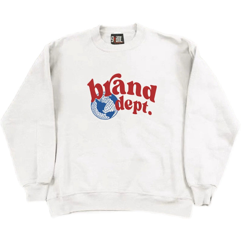 Vintage Ball Letter Print Crewneck Sweatshirt