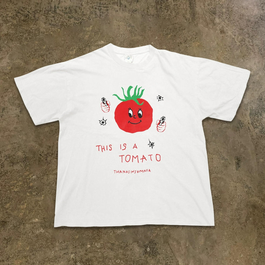 Playful Gangster Tomato Graphic T-Shirt