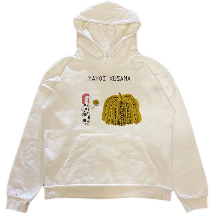 Kusama Yayoi Vintage Niche Couple Hooded Sweatshirt