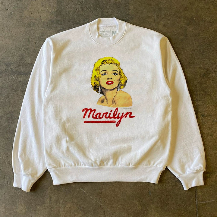 Retro Marilyn Monroe Urban Texture Sweatshirt