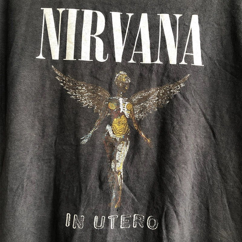 Nirvana Retro Angel Rock Graphic T-Shirt