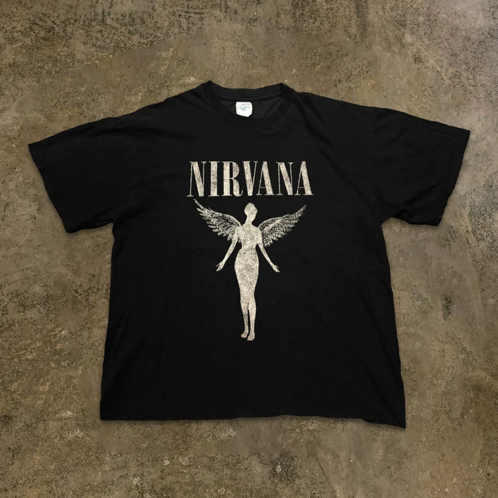 Nirvana Angel Vintage Hip-Hop Tee