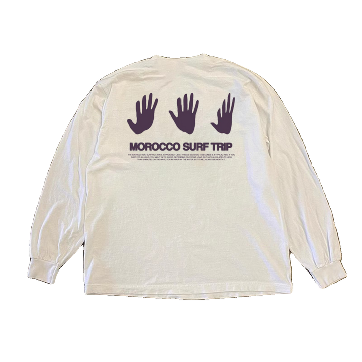Hip-Hop Palm Graphic Long Sleeve T-Shirt