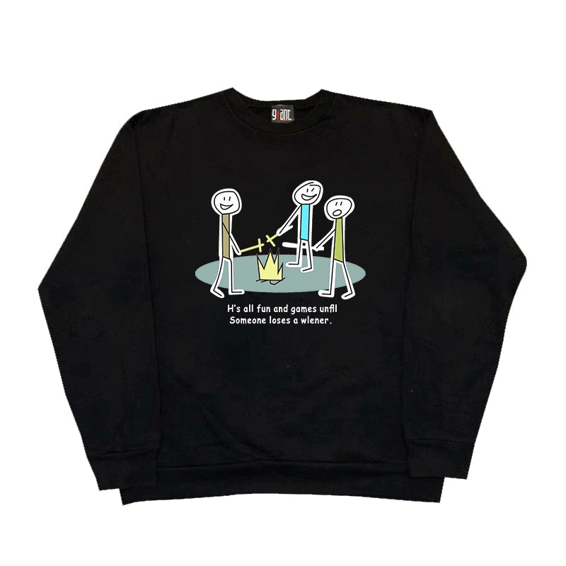 Into the Fire Vintage Hip Hop Crewneck Sweatshirt