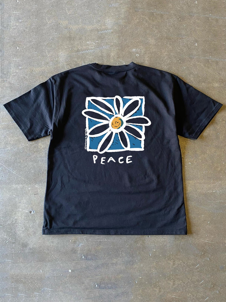 Flourish in Peace Printed Graphic Tee