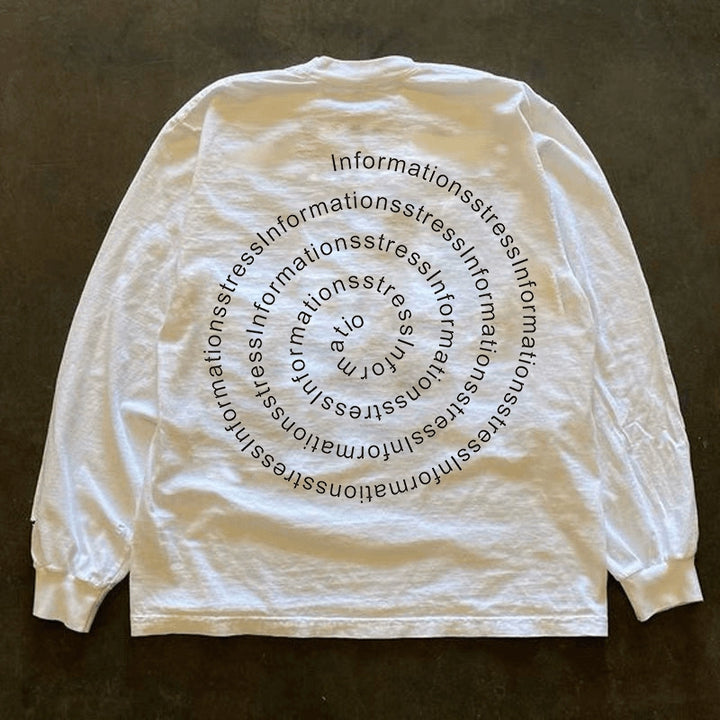 Cotton Long-Sleeved Graphic T-Shirt