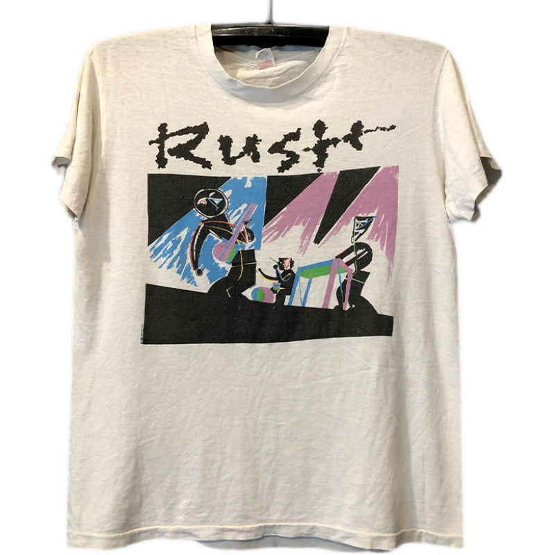 Trendy Retro Graffiti Graphic Tee