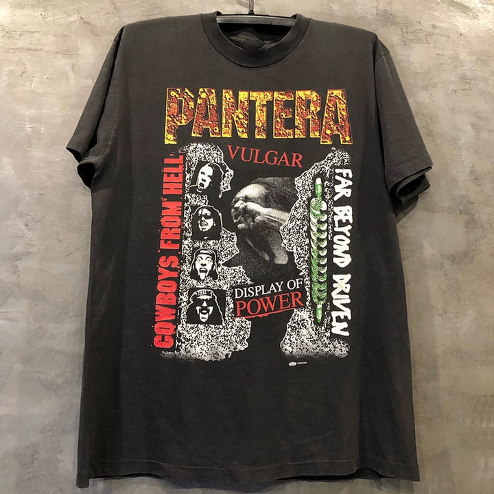 Vintage Pantera Rock Couple T-Shirt