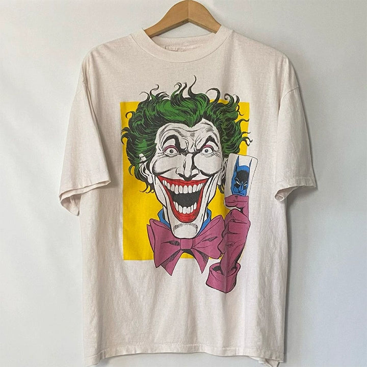 Hip-Hop Street Clown Print T-Shirt