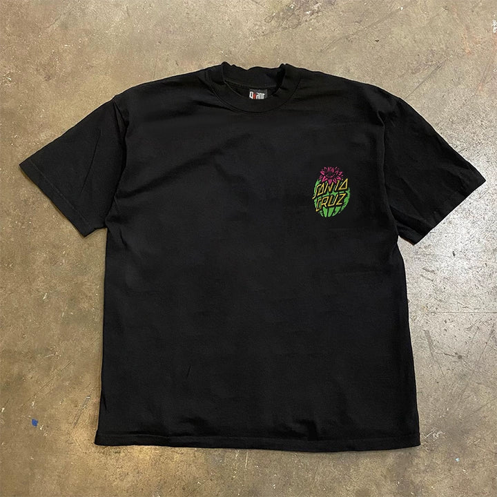 Cactus Print Crewneck T-Shirt