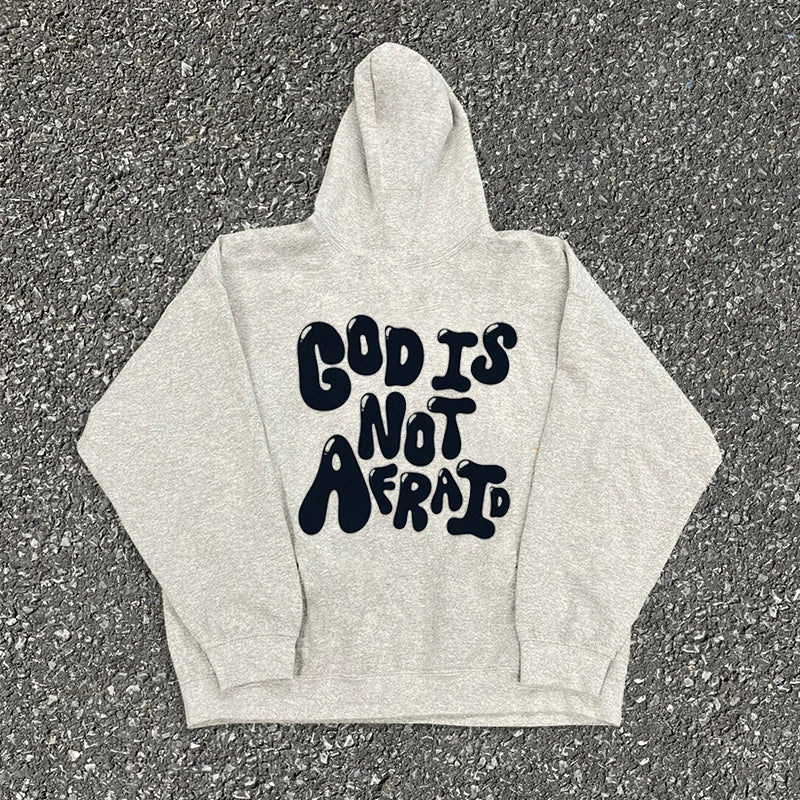 Minimalist Typography Graphic Hoodie