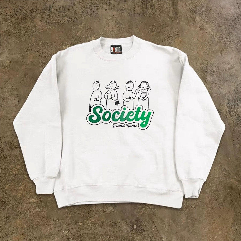 Vintage Trendy Street Crewneck Sweatshirt