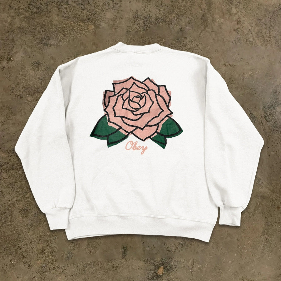 Artful Hand-Drawn Floral Graffiti Sweatshirt