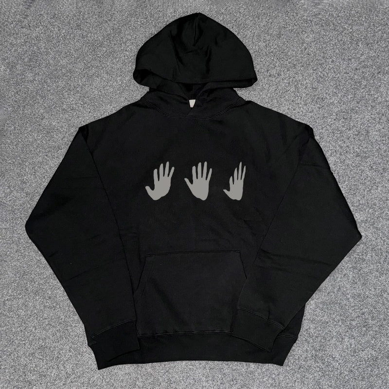 Minimalist Palm Print Hoodie