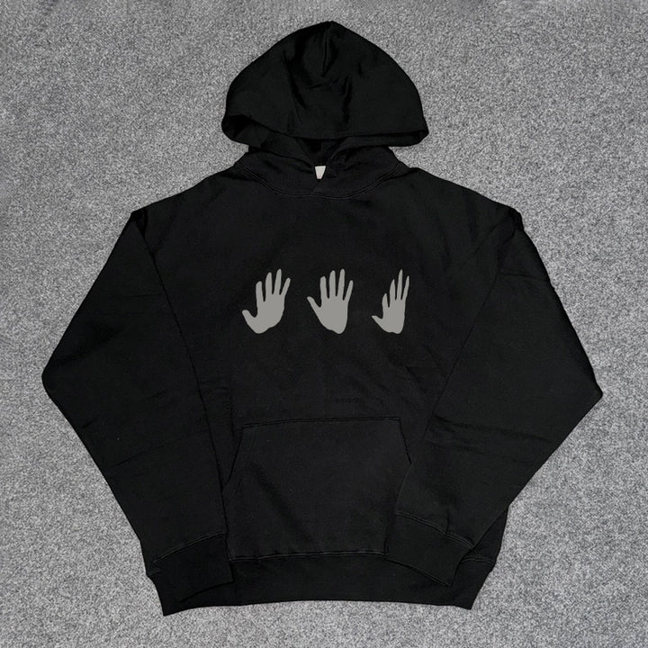 Minimalist Palm Print Hoodie