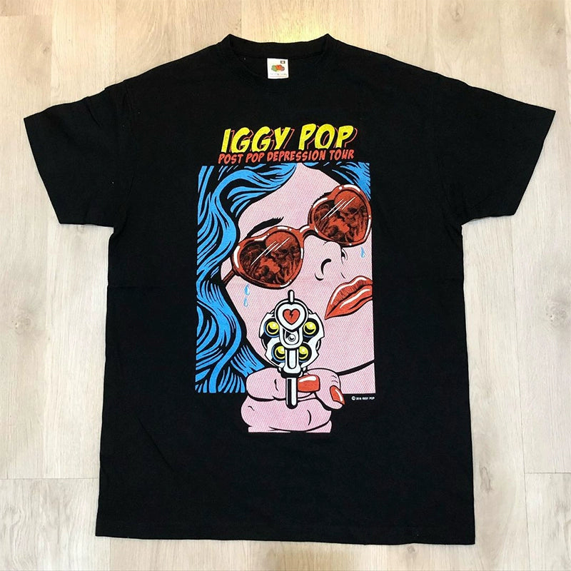 Iggy Pop Punk Style Short-Sleeved T-Shirt