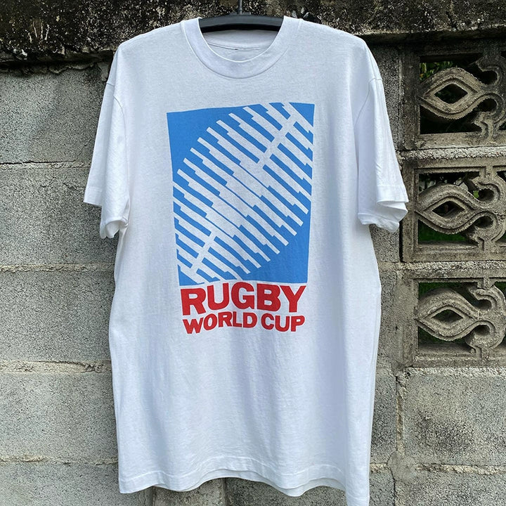 Vintage American Retro Rugby Sporty Cotton T-Shirt