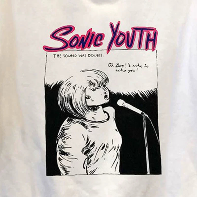 Vintage Sonic Youth Punk Rock Long-Sleeved Sweatshirt