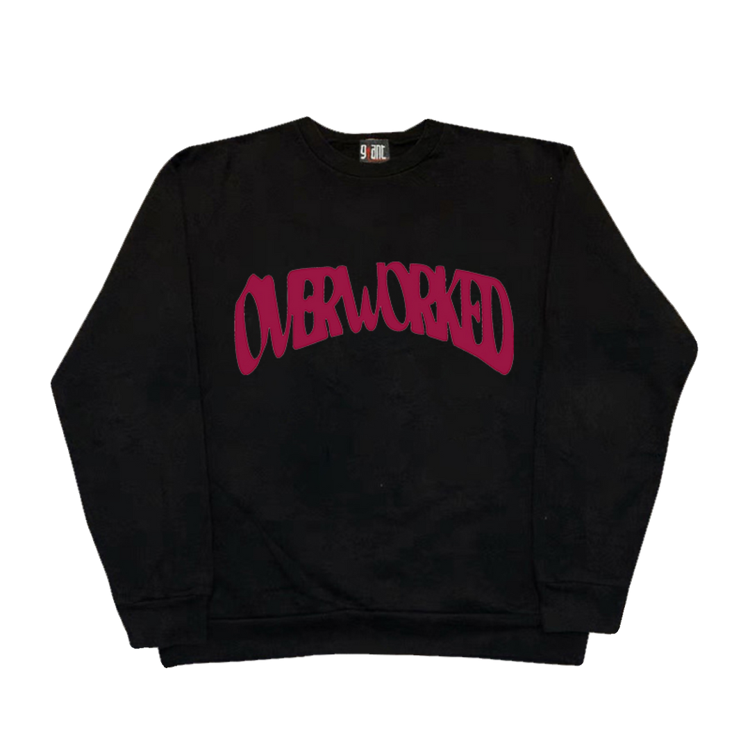 Vintage Hip Hop Letter Crewneck Sweatshirt