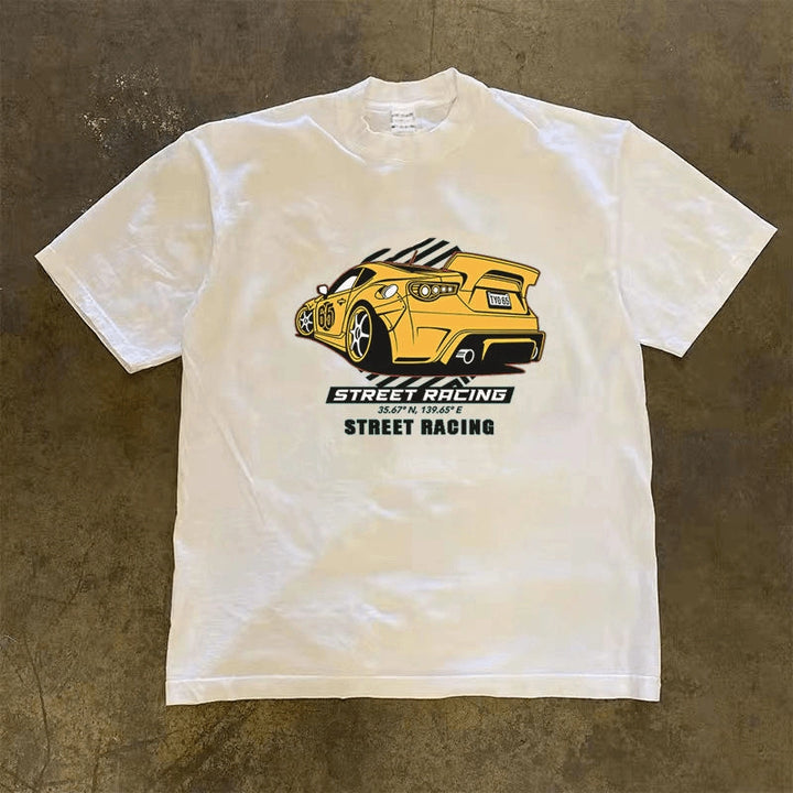 High Street Trend Cotton Short-Sleeved T-Shirt