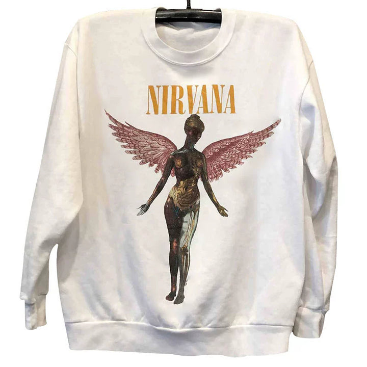 Nirvana Angel Graphic Sweatshirt