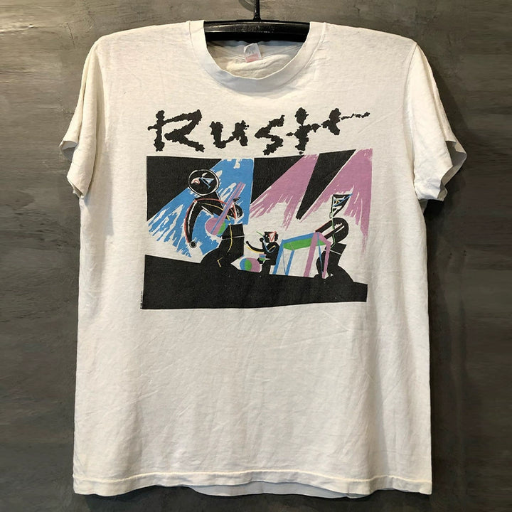 Trendy Retro Graffiti Graphic Tee