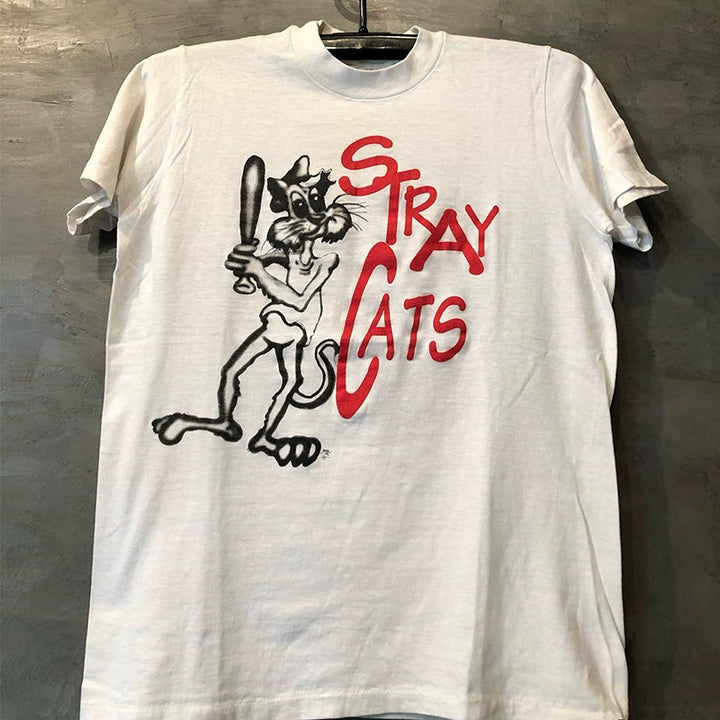 Street Art Stray Cats Cartoon T-Shirt