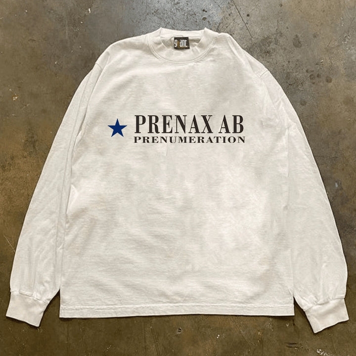 Cotton Long-Sleeved Graphic T-Shirt