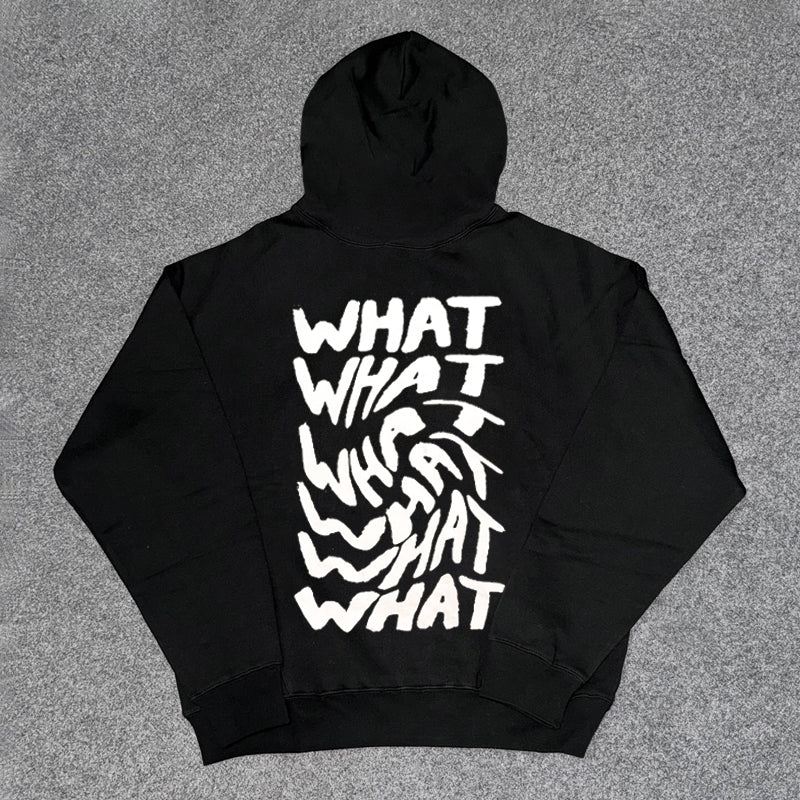 Creative Lettered Hooded Sweatshirt