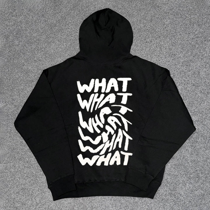 Creative Lettered Hooded Sweatshirt