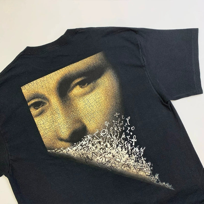 Retro Mona Lisa Street Style Graphic Tee