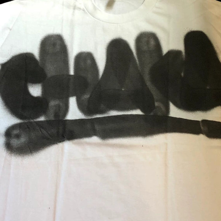 Bold Letter Graphic White Tee
