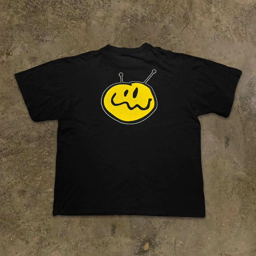 Smiley Face Graphic Short Sleeve T-Shirt