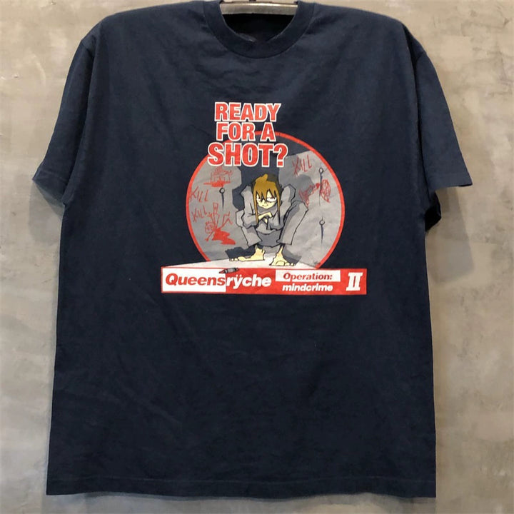 Anime-Inspired Vintage Rock Hip Hop T-Shirt