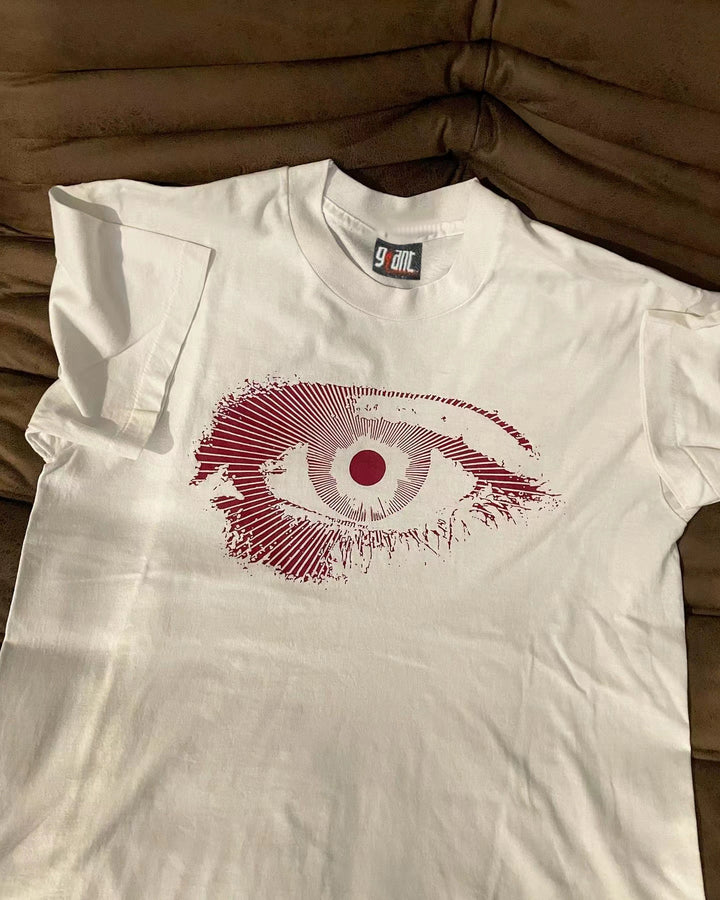 Eye-Catching Opaque Red Hip Hop Design T-Shirt