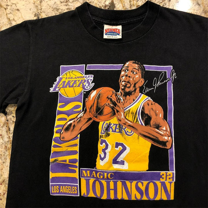 Magical Johnson Portrait Short Sleeve T-Shirt