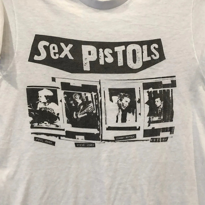 Sex Pistols Vintage Cotton Crew Neck T-Shirt - Punk Rock Design