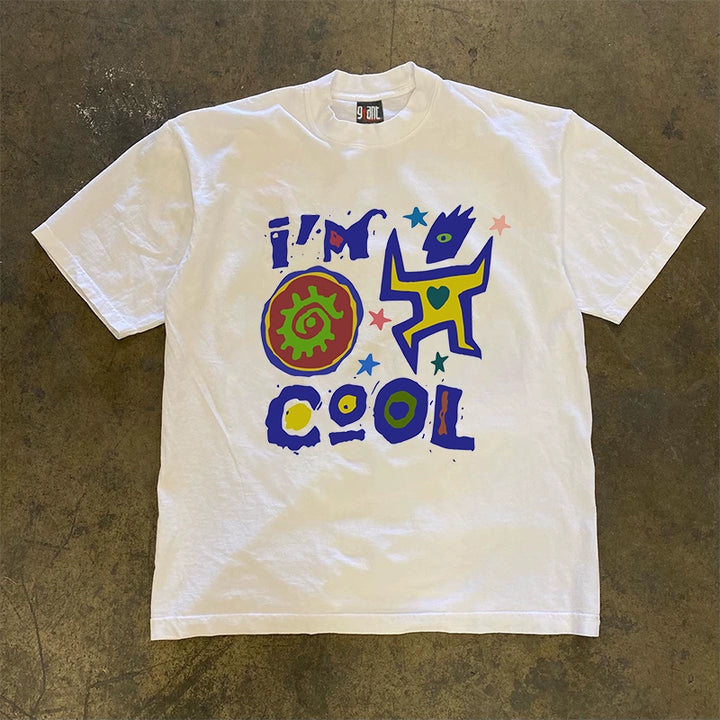 Heavy Impermeable Cotton Graphic T-Shirt