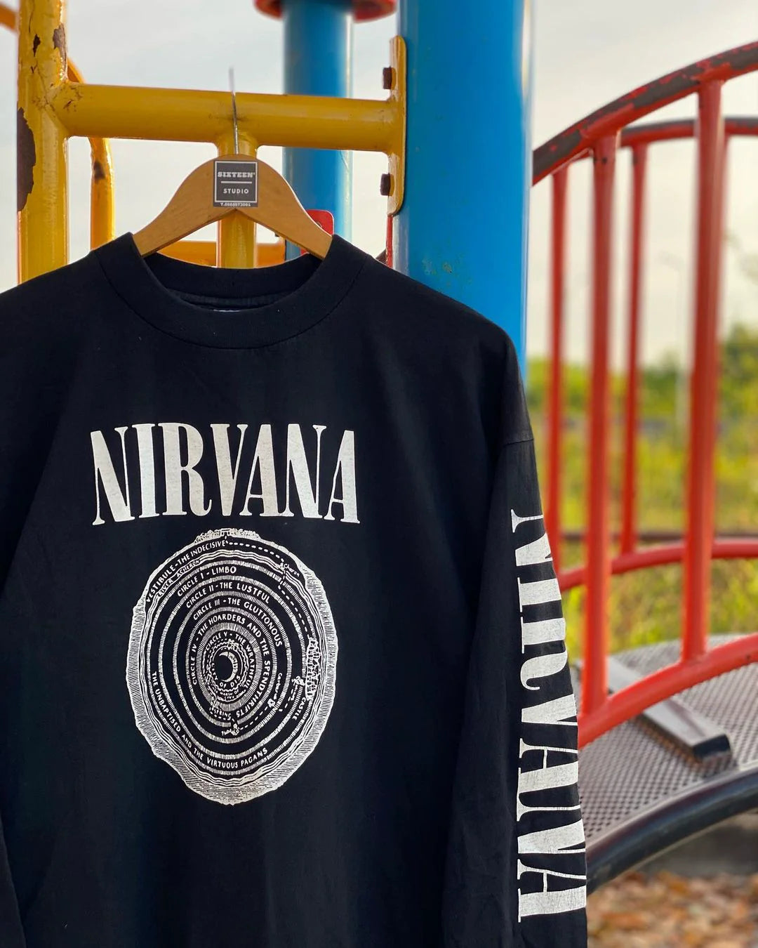 Nirvana Vintage Graphic Long Sleeve T-Shirt