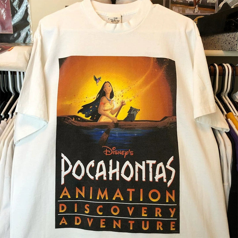 Pocahontas Tribute Illustration Short-Sleeved T-Shirt