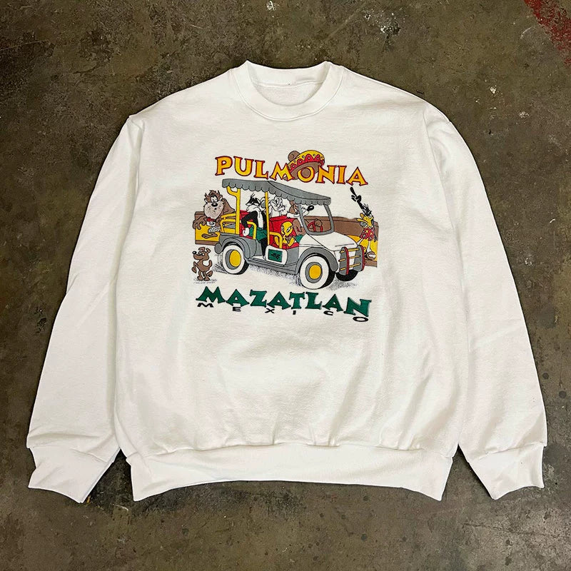 Retro Niche Design Sweatshirt